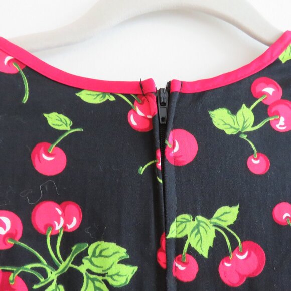 PINUP COUTURE Heidi Black Cherry Swing Dress 50s Rockabilly Retro - Size S NWT - Picture 13 of 15